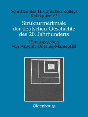 cover image of Strukturmerkmale der deutschen Geschichte des 20. Jahrhunderts